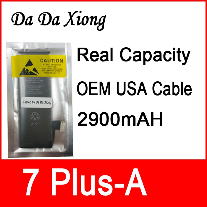 10pcs/lot Real Capacity China Protection board 2900mAh Battery for iPhone 7 Plus zero cycle replacement repair parts 7Plus-A
10pcs/lot Real Capacity China Protection board 2900mAh Battery for iPhone 7 Plus zero cycle replacement repair parts 7Plus-A