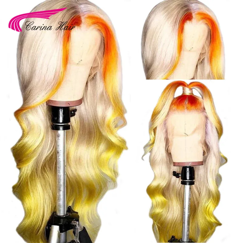 Carina Transparent Lace Colored Human Hair Wigs Brazilian Remy Body Wave Ombre Blonde Lace Front Wig Pre Plucked With Baby Hair
Carina Transparent Lace Colored Human Hair Wigs Brazilian Remy Body Wave Ombre Blonde Lace Front Wig Pre Plucked With Baby Hair