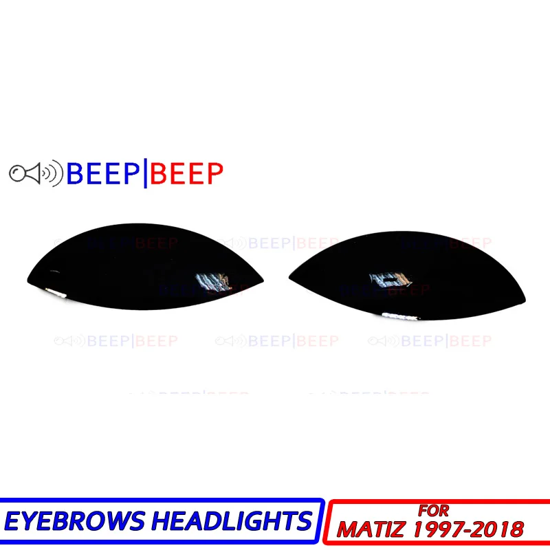 Eyebrows for Daewoo Matiz 1997-2018 on headlights cilia eyelash molding decoration car styling tuning accessories
Eyebrows for Daewoo Matiz 1997-2018 on headlights cilia eyelash molding decoration car styling tuning accessories