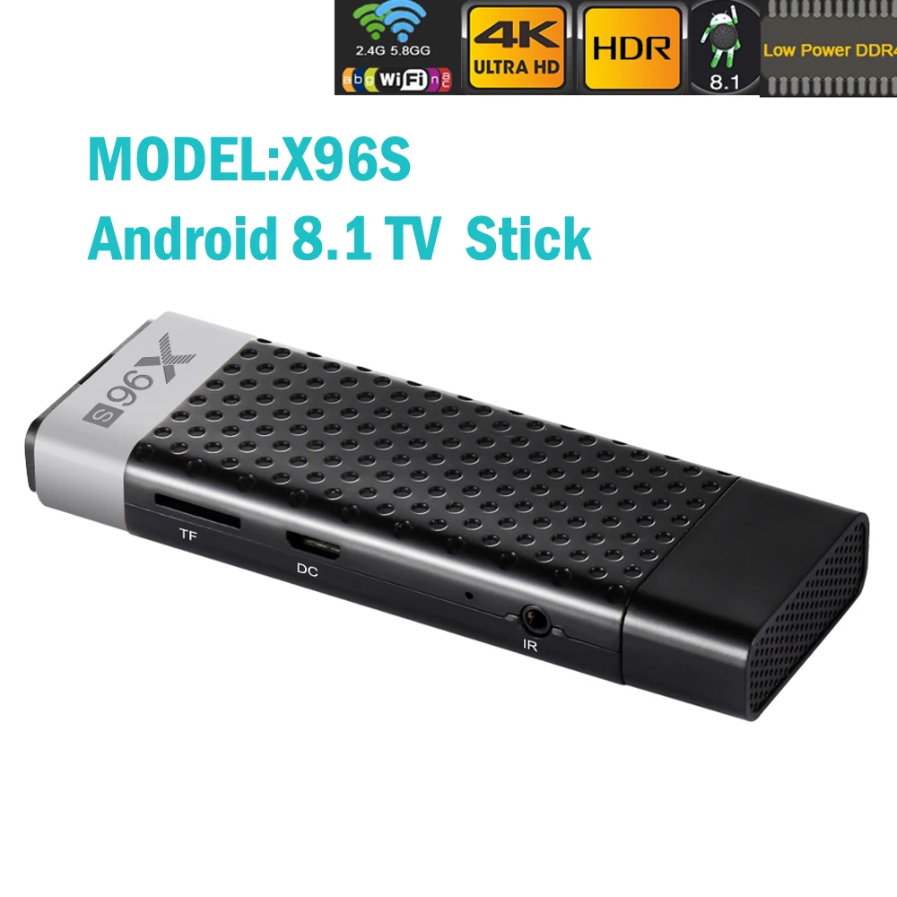 High quality Android 8.1 Smart TV Dongle Stick Box X96S 2GB+16GB S905X2 4K HD 5GHZ WIFI Set Top Box for Home office school
High quality Android 8.1 Smart TV Dongle Stick Box X96S 2GB+16GB S905X2 4K HD 5GHZ WIFI Set Top Box for Home office school
