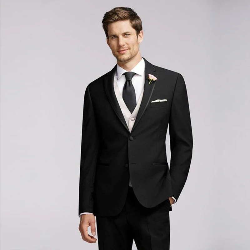 Black Men Suits for Wedding Slim Fit Groom Wear Tuxedos 2Pieces (Jacket+Pants)Groomsman Prom Suits Costume Homme Terno Masculino
Black Men Suits for Wedding Slim Fit Groom Wear Tuxedos 2Pieces (Jacket+Pants)Groomsman Prom Suits Costume Homme Terno Masculino
