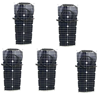 

Flexible Placa Solar 12v 25w 5 PCs Solar Panels 125w 220v Solar Battery Charger Off Grid Caravan Car Camp Motorhome RV Boat