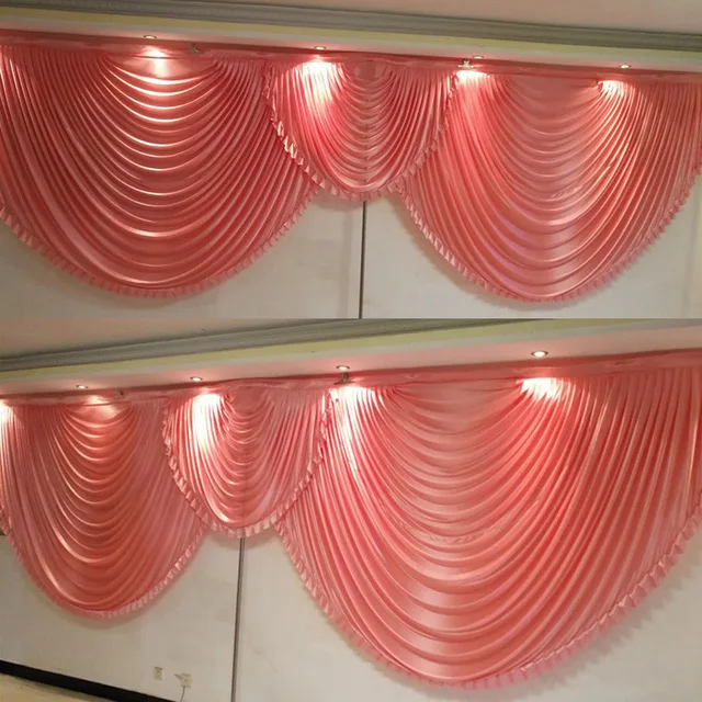 2 pieces Red wedding backdrop curtain swags for 3*3M background event party curtain swags only
2 pieces Red wedding backdrop curtain swags for 3*3M background event party curtain swags only
