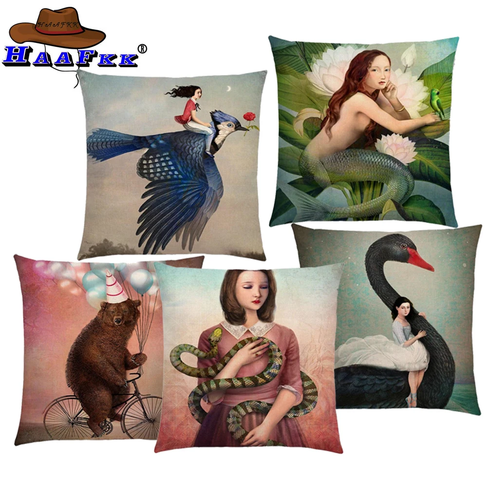 Hot Sale Elegant Lady Cushion Cover Lovely Girls Shakespeare Opera Classical Painting Magical Mind Imagination Sofa Pillow Case
Hot Sale Elegant Lady Cushion Cover Lovely Girls Shakespeare Opera Classical Painting Magical Mind Imagination Sofa Pillow Case