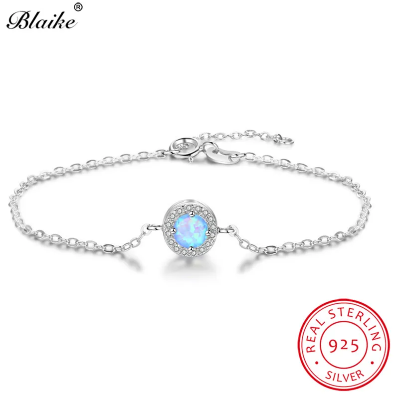 Blaike 100% Genuine 925 Sterling Silver Round Blue Fire Opal Bracelets For Women White Zircon Birthstone Adjustable Bracelet
Blaike 100% Genuine 925 Sterling Silver Round Blue Fire Opal Bracelets For Women White Zircon Birthstone Adjustable Bracelet