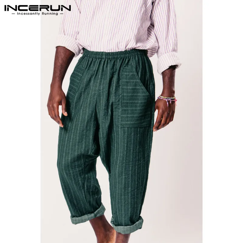INCERUN 2020 Winter Men's Fashion Comfort Pants Stripe Elastic Waist Jogging Hippop Wide Leg Street Trousers Men Joggers 5XL
INCERUN 2020 Winter Men's Fashion Comfort Pants Stripe Elastic Waist Jogging Hippop Wide Leg Street Trousers Men Joggers 5XL