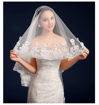 3 Meter White Ivory Cathedral Wedding Veils Flower Appliques Long Lace Edge Wedding Accessories Bride Veu Wedding Veil
3 Meter White Ivory Cathedral Wedding Veils Flower Appliques Long Lace Edge Wedding Accessories Bride Veu Wedding Veil