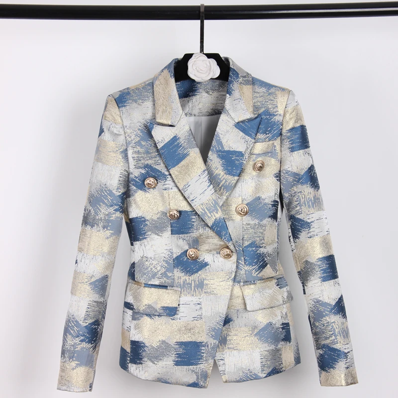 S-3XL high quality 2021 new fashion hot stamping silk graffiti fabric casual commuter slim gold button women blazers
S-3XL high quality 2021 new fashion hot stamping silk graffiti fabric casual commuter slim gold button women blazers
