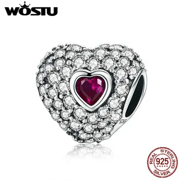 WOSTU Luxury 925 Sterling Silver Sparkling Heart Charm Fit Original Beads Bracelet DIY Fine Jewelry C795
WOSTU Luxury 925 Sterling Silver Sparkling Heart Charm Fit Original Beads Bracelet DIY Fine Jewelry C795
