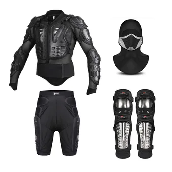 Motorcycle Jacket Men Full Body Motorcycle Armor Motocross Skiing Racing Protective Gear+Protection Shorts+Face mask+Knee pads
Motorcycle Jacket Men Full Body Motorcycle Armor Motocross Skiing Racing Protective Gear+Protection Shorts+Face mask+Knee pads