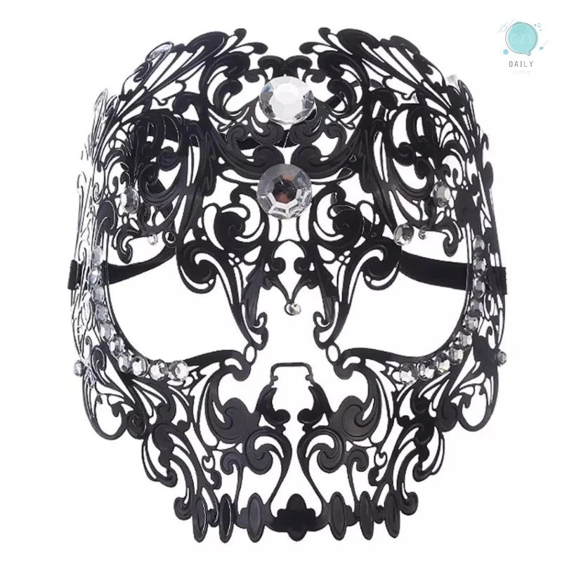 Skull Mask, Metal Mask Masquerade Venetian Mardi Gras Mask Halloween Costume Party Sexy with Rhinestones
Skull Mask, Metal Mask Masquerade Venetian Mardi Gras Mask Halloween Costume Party Sexy with Rhinestones