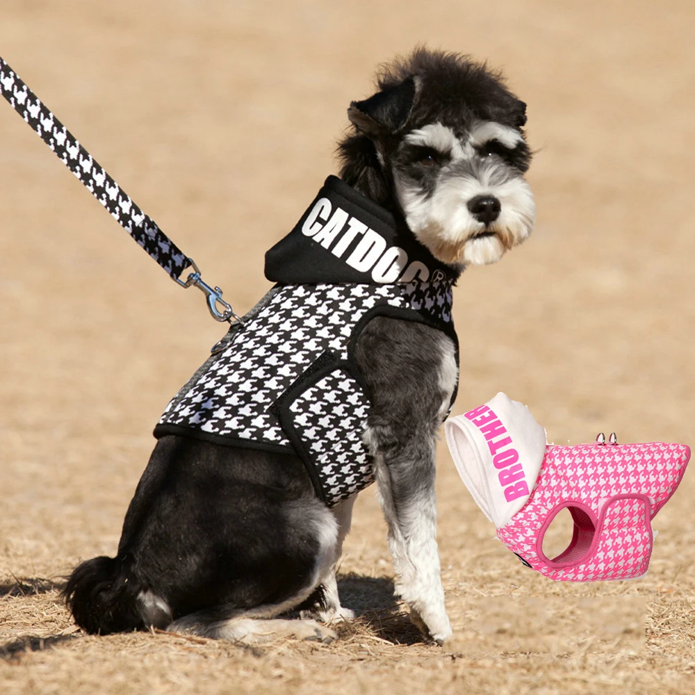Plaid New Style Hoodie Pet Harness Costume With Leash Set Senior Summer Puppies Animals Coat Accessories For Dogs Yorkov Cats
Plaid New Style Hoodie Pet Harness Costume With Leash Set Senior Summer Puppies Animals Coat Accessories For Dogs Yorkov Cats