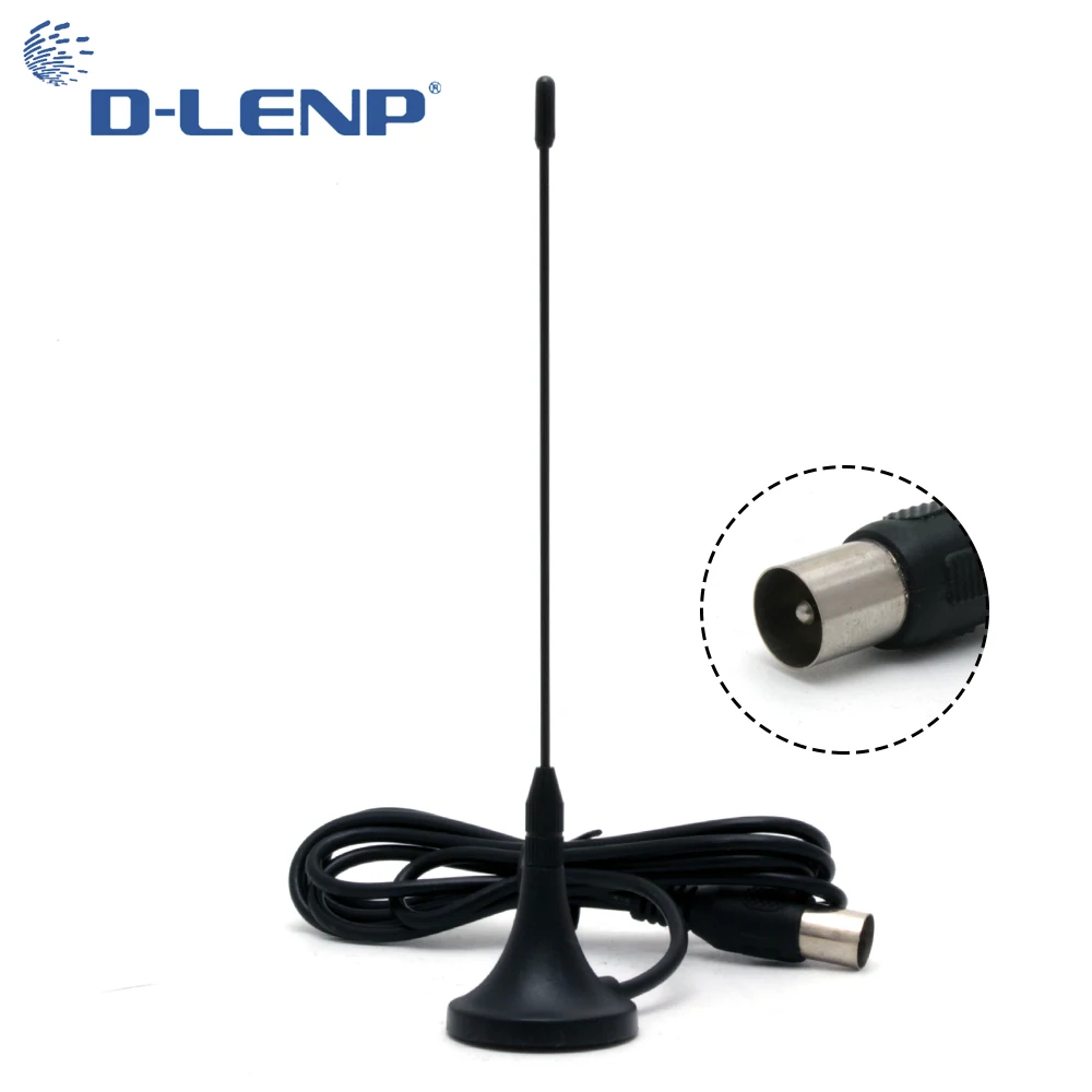 

Dlenp 433MHZ /918MHZ TV Antenna DVB-T2 5DBi Indoor Antenna Aerial Digital For DVB-T TV HDTV High Quality 1m Cable length