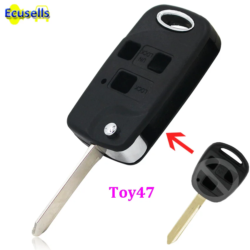 3 BUTTON FLIP FOB KEY SHELL CASE VALEO TOY47 BLADE for TOYOTA YARIS RAV4 TOWN ACE AVALON SIENNA
3 BUTTON FLIP FOB KEY SHELL CASE VALEO TOY47 BLADE for TOYOTA YARIS RAV4 TOWN ACE AVALON SIENNA