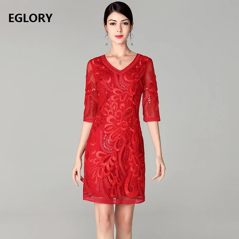 Red Party Elegant Dresses 2019 Spring Summer Club Evening Sexy Dress Women V-Neck Sequined Embroidery Bodycon Dress Vestido 4XL
Red Party Elegant Dresses 2019 Spring Summer Club Evening Sexy Dress Women V-Neck Sequined Embroidery Bodycon Dress Vestido 4XL