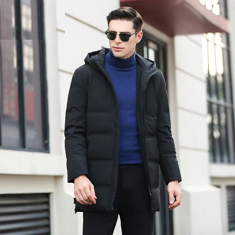 Men's Duck Down Jacket Hooded Thick Warm Down Coat Long Feather Clothing for Men Male 8861
Men's Duck Down Jacket Hooded Thick Warm Down Coat Long Feather Clothing for Men Male 8861