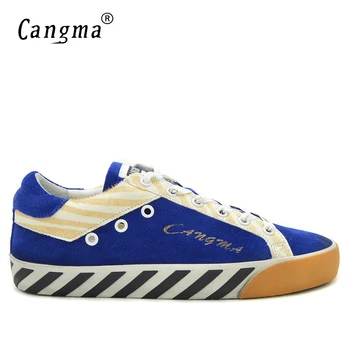 CANGMA Horsehair Suede Leather Sneakers Men Shoes Genuine Vintage Low Shoes Man Blue Casual Shoes Platform Breathable Footwear
CANGMA Horsehair Suede Leather Sneakers Men Shoes Genuine Vintage Low Shoes Man Blue Casual Shoes Platform Breathable Footwear