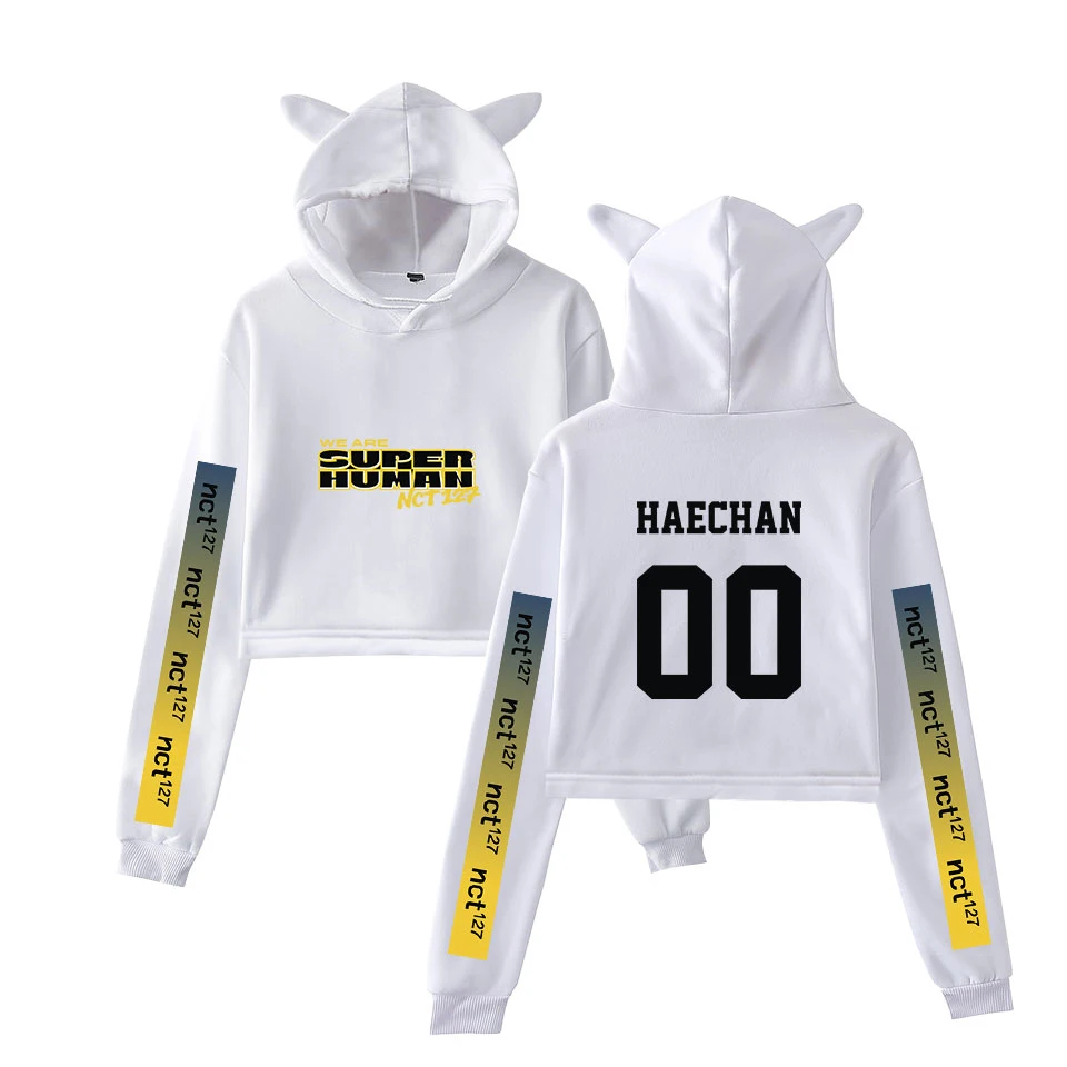 Новинка 127 от BF NCT кавайная Женская толстовка с капюшоном WE ARE SUPERHUMAN Модный пуловер