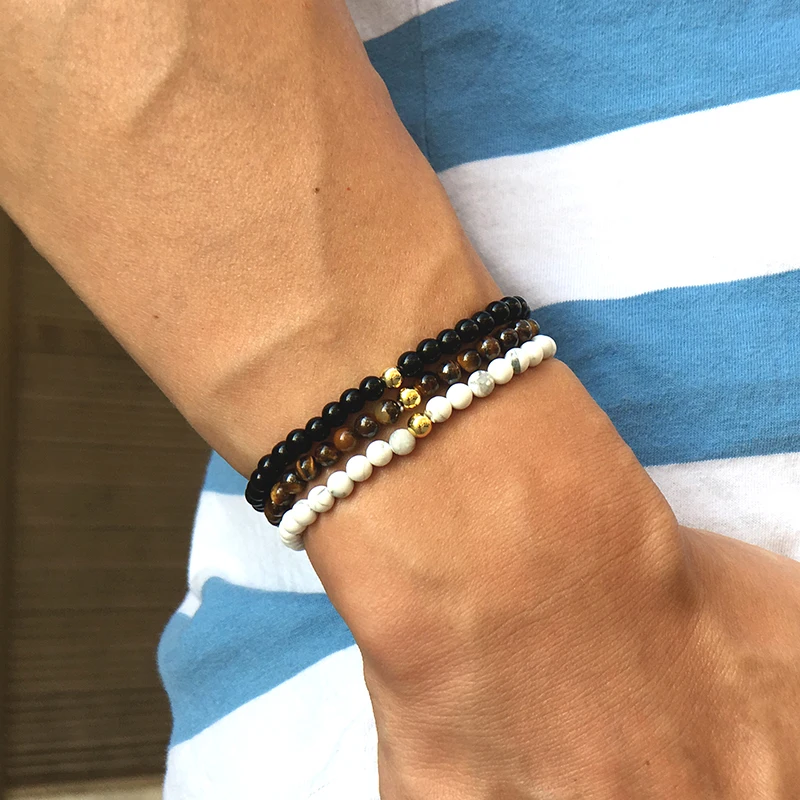 3 Pcs/Set 4mm Natural Stone Beads Bracelet Charms Handmade Small Beaded Tiger eye/Obsidian Braclet For Men Armband Jewelry Homme
3 Pcs/Set 4mm Natural Stone Beads Bracelet Charms Handmade Small Beaded Tiger eye/Obsidian Braclet For Men Armband Jewelry Homme