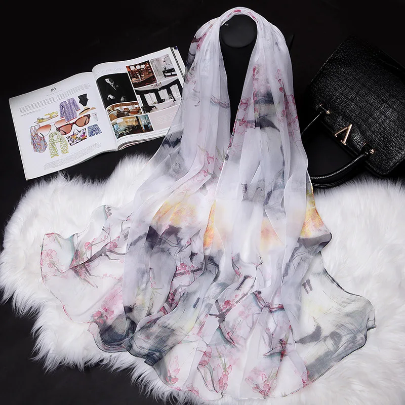 Wholesale Elegant Real Silk Scarf Women Silk Scarf Spring and Autumn Winter Shawl women 100% silk scarves Joker CJ110XF
Wholesale Elegant Real Silk Scarf Women Silk Scarf Spring and Autumn Winter Shawl women 100% silk scarves Joker CJ110XF