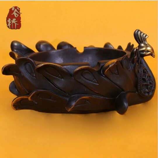 B0601 418Carving coppersmith phoenix cylinder water ash cylinder handmade carving statue
B0601 418Carving coppersmith phoenix cylinder water ash cylinder handmade carving statue