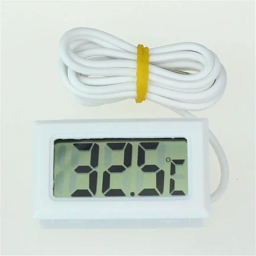 High Quality Mini Digital LCD High Temperature Thermometer With Probe Celsius 47*28*14mm @
High Quality Mini Digital LCD High Temperature Thermometer With Probe Celsius 47*28*14mm @