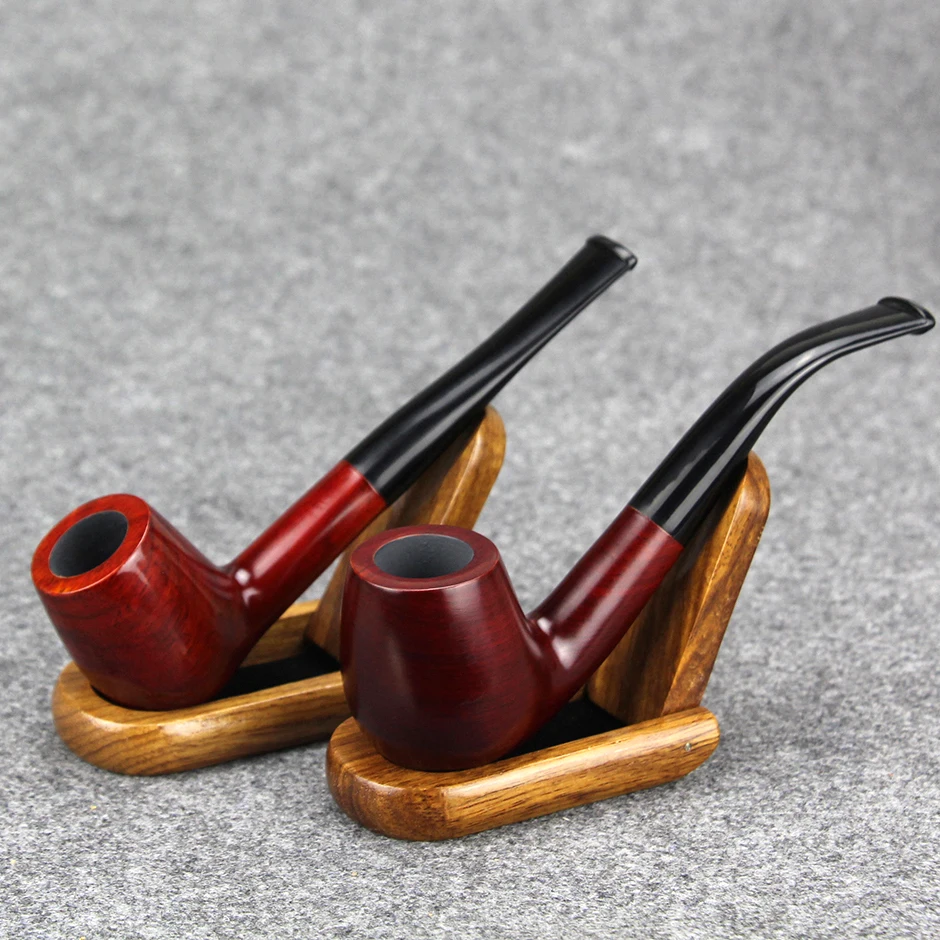 New Handmade Wooden Pipe Straight or Bent Smoking Pipe 9mm Filter Tobacco Pipe Smoking Accessroy Red Sandal Wood Pipe with tools
New Handmade Wooden Pipe Straight or Bent Smoking Pipe 9mm Filter Tobacco Pipe Smoking Accessroy Red Sandal Wood Pipe with tools
