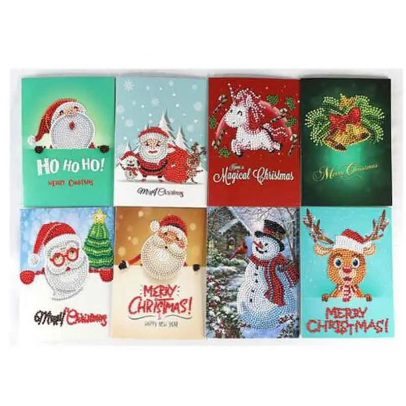 Christmas Cards for Festaval gifts, best wishes for friends diy diamond painting embroidery pattern partial crafts paper letters
Christmas Cards for Festaval gifts, best wishes for friends diy diamond painting embroidery pattern partial crafts paper letters