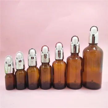 2/10pcs 5/10/15/20/30/50/100ML Amber Glass Essential oil Bottle Container with silver basket dropper cap with white latex head
2/10pcs 5/10/15/20/30/50/100ML Amber Glass Essential oil Bottle Container with silver basket dropper cap with white latex head