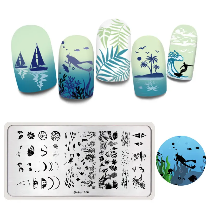 Harunouta Nail Stamping Plate Flower Leaf Fruits Summer Rectangle Nail Art Stencils Image One Stamp for Manicure Nails Plates
Harunouta Nail Stamping Plate Flower Leaf Fruits Summer Rectangle Nail Art Stencils Image One Stamp for Manicure Nails Plates