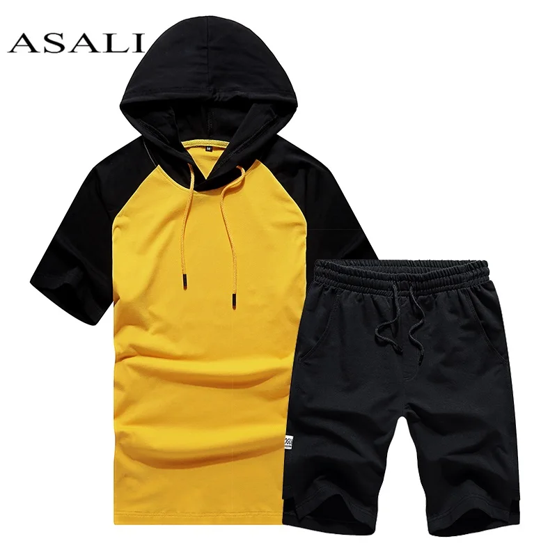 Men Set Hoodies Sportswear Short 2019 Hooded 2 Piece Top T-Shirt Shorts Casual Sweatshirt Male Coat Sweat Suits Sets Solid Color
Men Set Hoodies Sportswear Short 2019 Hooded 2 Piece Top T-Shirt Shorts Casual Sweatshirt Male Coat Sweat Suits Sets Solid Color