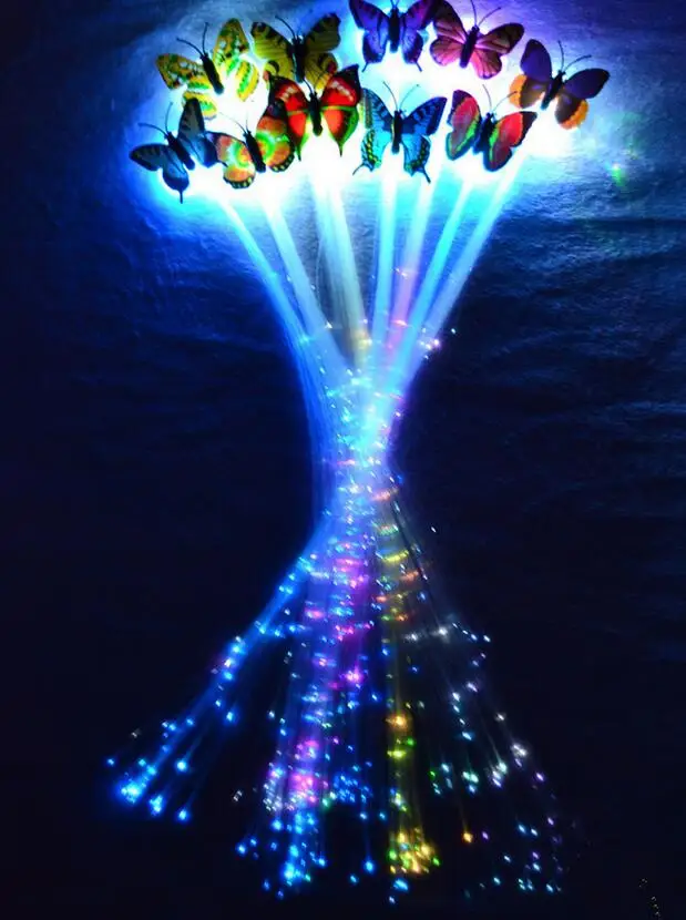 LED flash butterfly fiber braid party KTV lighted up glow luminous hair extension rave halloween decor Christmas festive favor
LED flash butterfly fiber braid party KTV lighted up glow luminous hair extension rave halloween decor Christmas festive favor