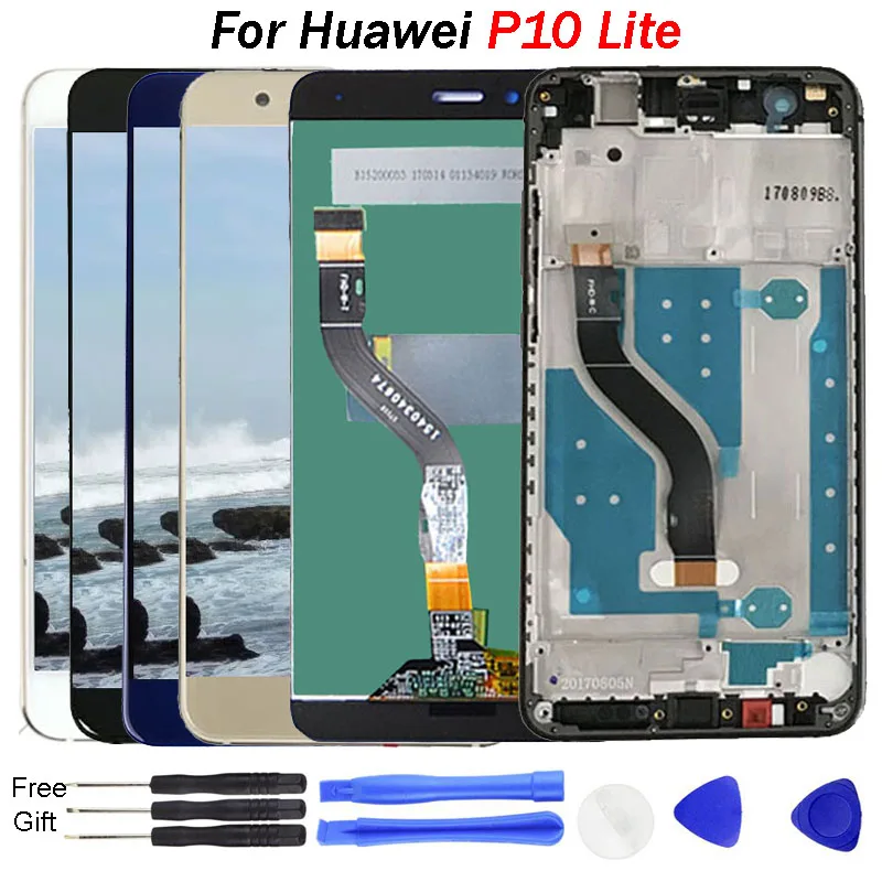 For Huawei P10 lite LCD Display touch screen Digitizer Assembly 5.2 inch 1920*1080 LCD screen with Frame Free Tools mobile lcd
For Huawei P10 lite LCD Display touch screen Digitizer Assembly 5.2 inch 1920*1080 LCD screen with Frame Free Tools mobile lcd