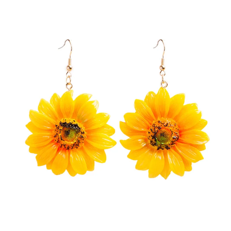 Japanese and Korean summer acrylic sunflower, chrysanthemum and sunflower Earrings concise Street Wholesale Earrings
Japanese and Korean summer acrylic sunflower, chrysanthemum and sunflower Earrings concise Street Wholesale Earrings