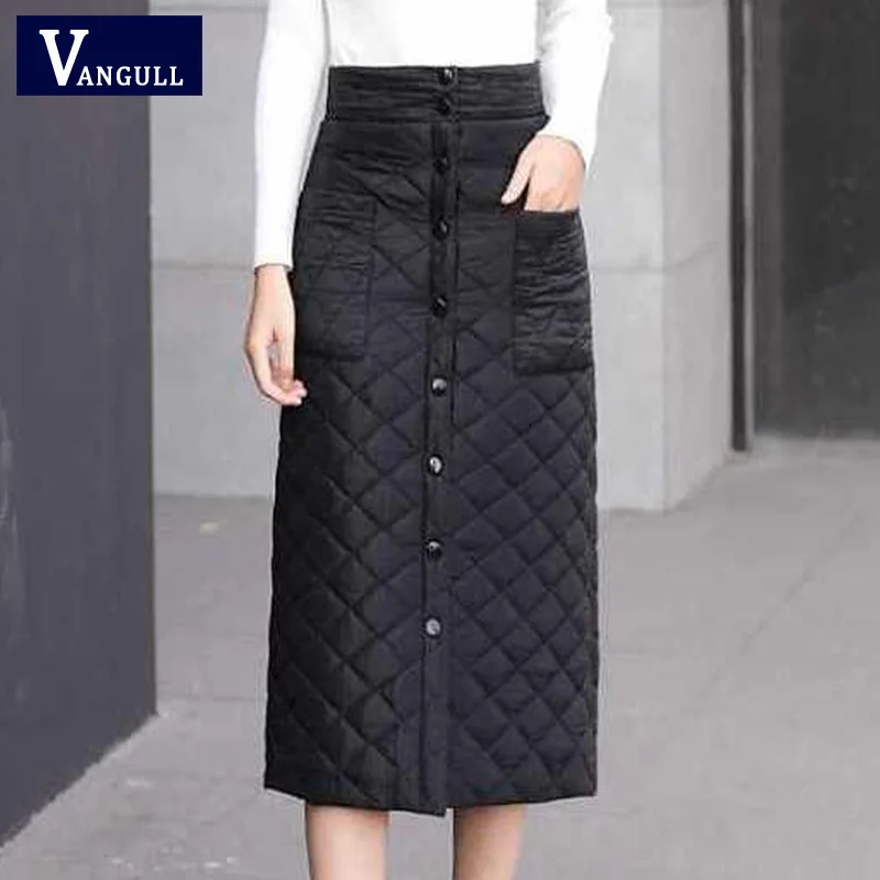 Vangull Winter Women Skirts Down Cotton Padded Black Plaid 2019 New Autumn Ladies Fashion Thick Warm Fashion Knee Length Skirt
Vangull Winter Women Skirts Down Cotton Padded Black Plaid 2019 New Autumn Ladies Fashion Thick Warm Fashion Knee Length Skirt