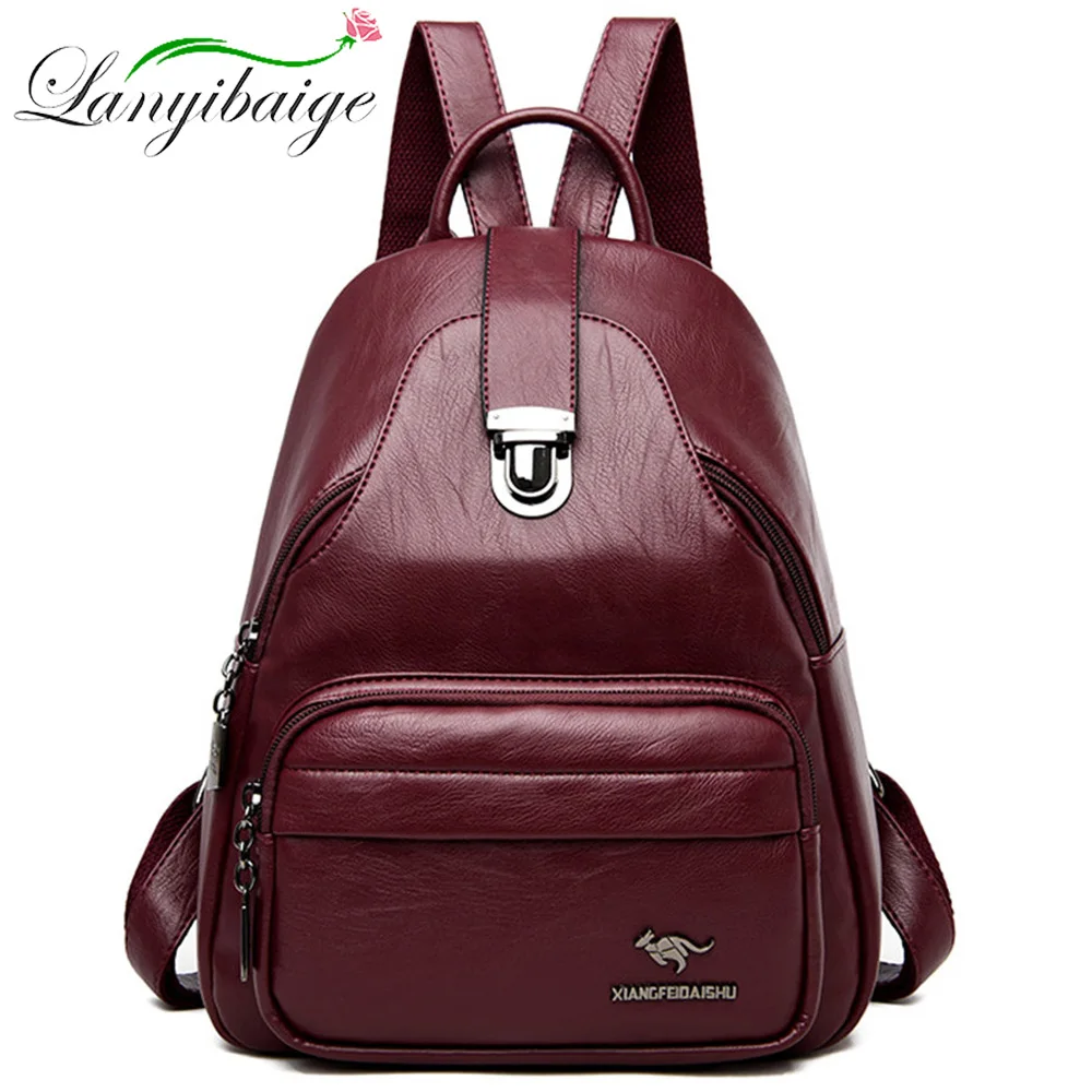 Multifunction Female Backpack Women Leather Backpack For Teenager Girls School Bag Shoulder Travel Back pack Rucksacks Sac A Dos
Multifunction Female Backpack Women Leather Backpack For Teenager Girls School Bag Shoulder Travel Back pack Rucksacks Sac A Dos