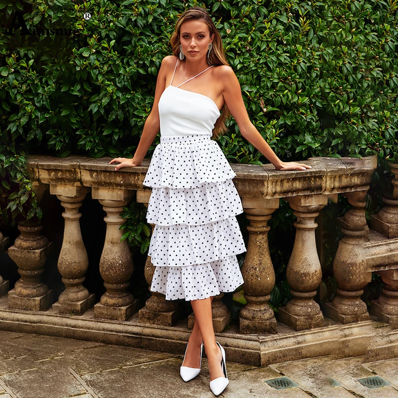 Chiffon Wave Point Print 2019 Summer Women Two-piece Sets Spaghtti Strap And Skirt Sweet Girl Co-ords Casual White Female Sets
Chiffon Wave Point Print 2019 Summer Women Two-piece Sets Spaghtti Strap And Skirt Sweet Girl Co-ords Casual White Female Sets