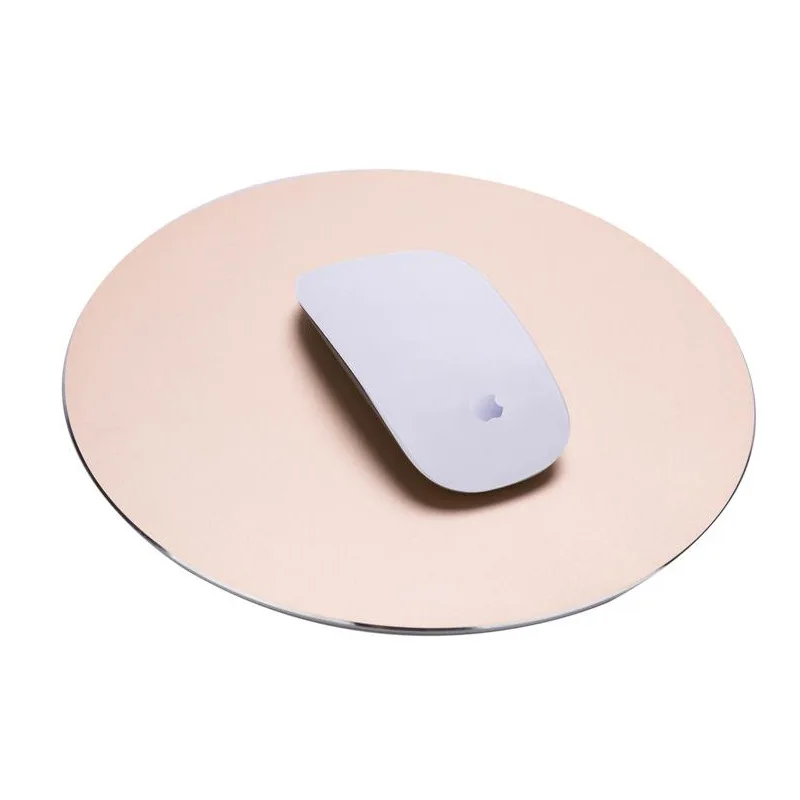 220*220mm Aluminum alloy metal Round Mouse Pad Computer Mouse Mat PC Notebook Gaming Mousepad for Apple MackBook DELL HP
220*220mm Aluminum alloy metal Round Mouse Pad Computer Mouse Mat PC Notebook Gaming Mousepad for Apple MackBook DELL HP
