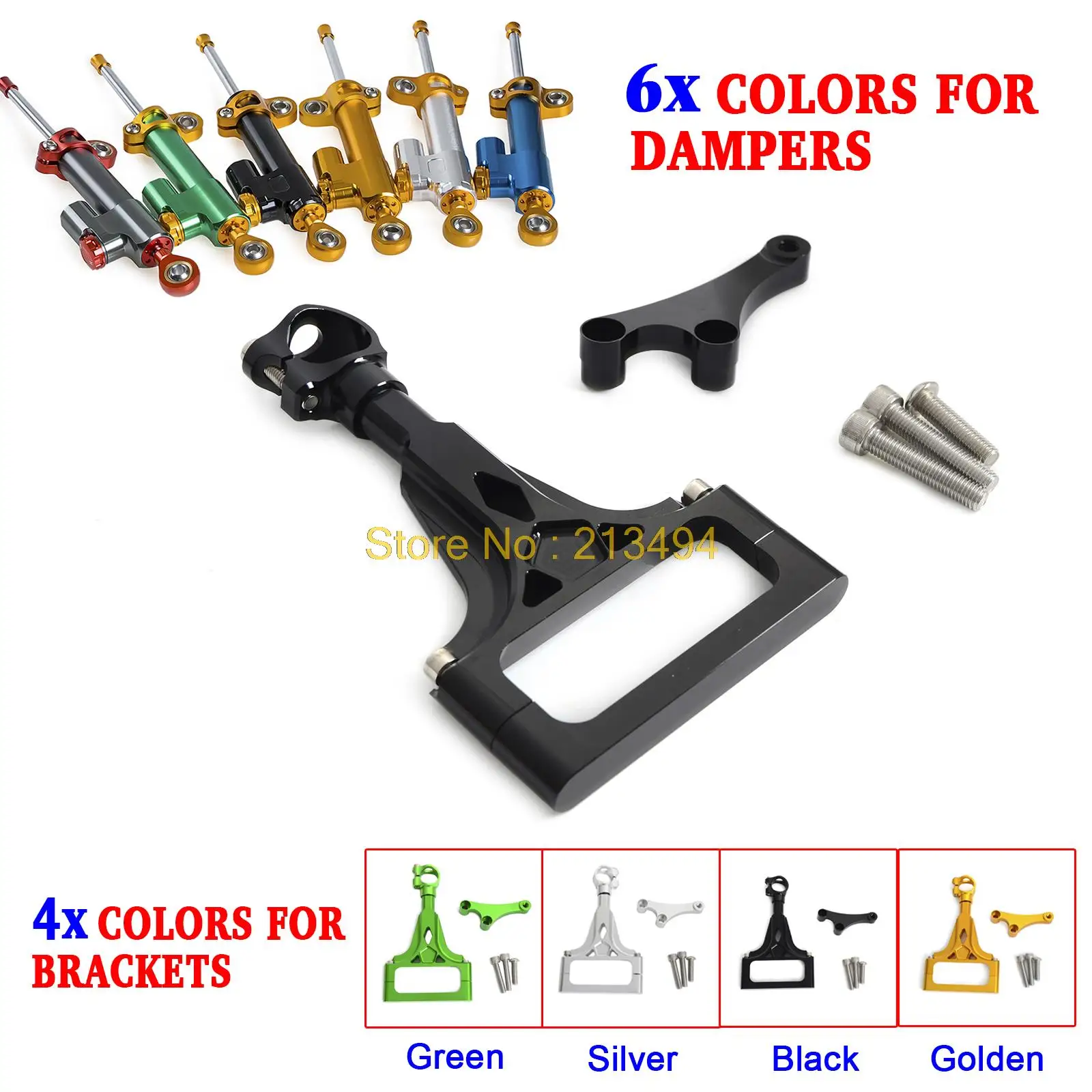 Motorcycle CNC Steering Damper Stabilizer & Bracket for Kawasaki Z750 2003-2012 Z750R Z1000 /ABS 2003-2009
Motorcycle CNC Steering Damper Stabilizer & Bracket for Kawasaki Z750 2003-2012 Z750R Z1000 /ABS 2003-2009