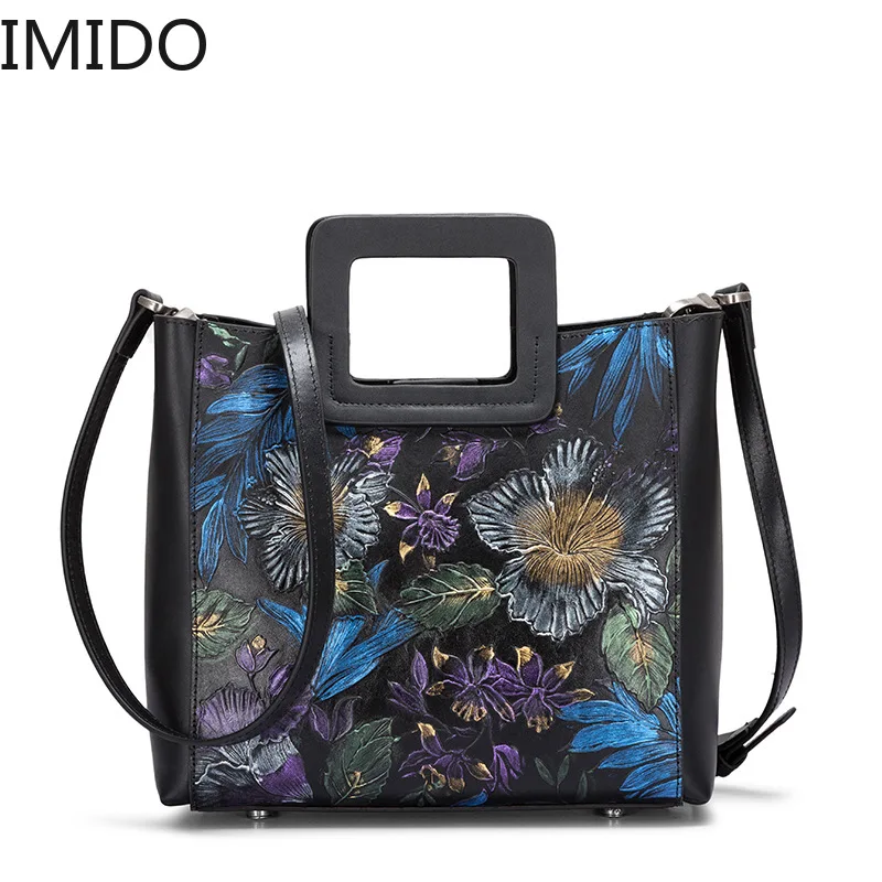 IMIDO 2019 Designer Luxury New Cowhide Embossed Hand-painted Lady Single Shoulder Oblique Across Handbag Retro Fashion Leather
IMIDO 2019 Designer Luxury New Cowhide Embossed Hand-painted Lady Single Shoulder Oblique Across Handbag Retro Fashion Leather