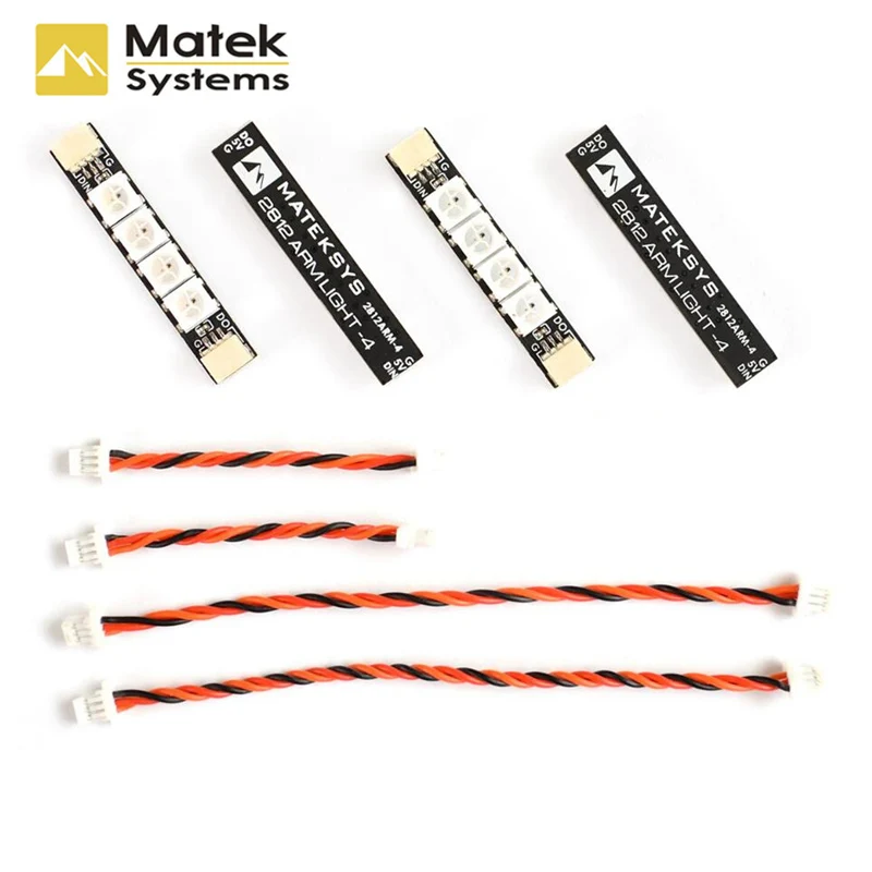 4PCS Matek System 2812ARM-4 5V WS2812 LED Strip RC Night Light w/ 4 Lamps For RC Models Multicopter Frame DIY Part Accessories
4PCS Matek System 2812ARM-4 5V WS2812 LED Strip RC Night Light w/ 4 Lamps For RC Models Multicopter Frame DIY Part Accessories