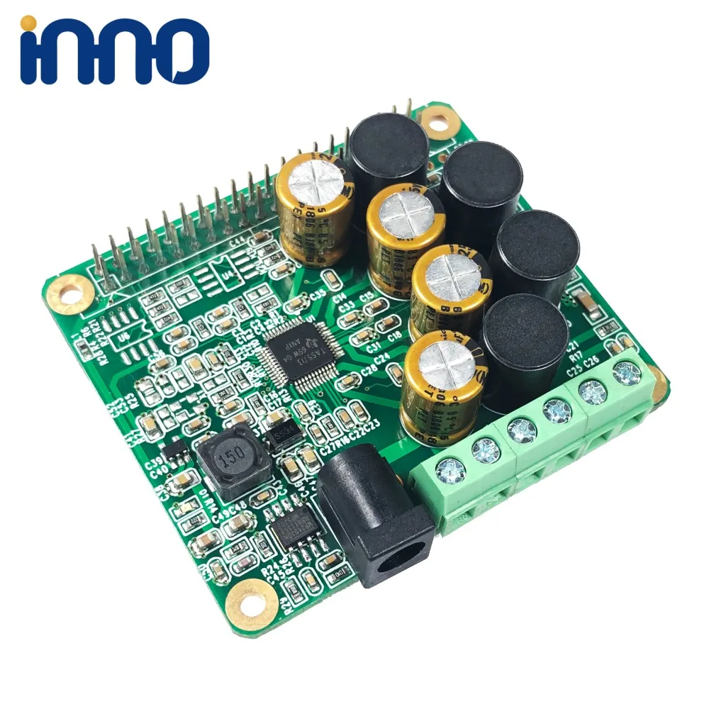 RPI HiFi AMP HAT 25W Class-D Power Amplifier TAS5713 Audio Sound Card Expansion Board for Raspberry Pi 4 3 B B+ Pi Zero W
RPI HiFi AMP HAT 25W Class-D Power Amplifier TAS5713 Audio Sound Card Expansion Board for Raspberry Pi 4 3 B B+ Pi Zero W