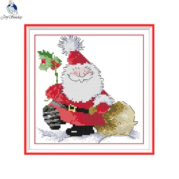 Joy Sunday Santa Claus 4 Counted Cross Stitch DMC 11CT 14CT Christmas Cross Stitch Kits Handmade Embroidery Home Decor
Joy Sunday Santa Claus 4 Counted Cross Stitch DMC 11CT 14CT Christmas Cross Stitch Kits Handmade Embroidery Home Decor