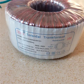 Ring transformer copper custom toroidal transformer 200VA output AC24V-0-24V 3.85A AC15V-0-15V 0.5A for power supply amplifier
Ring transformer copper custom toroidal transformer 200VA output AC24V-0-24V 3.85A AC15V-0-15V 0.5A for power supply amplifier