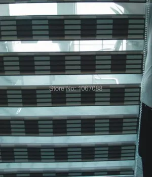 Wholesale/retail New customize 100% polyester brown fold transparent zebra blinds high quality window curtains for living room 
Wholesale/retail New customize 100% polyester brown fold transparent zebra blinds high quality window curtains for living room