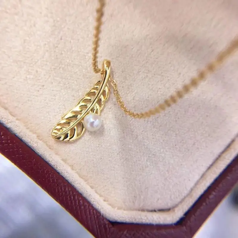 S925 Leaf Pendant Necklace Freshwater Natural Pearl Pendant Chain Women Pearl Jewelry Gifts For Party
S925 Leaf Pendant Necklace Freshwater Natural Pearl Pendant Chain Women Pearl Jewelry Gifts For Party