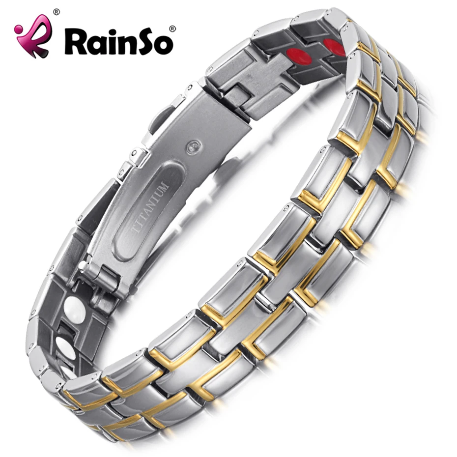 RainSo 2019 Fashion Men's Jewelry Popular Magnetic Titanium Bracelets & Bangles Hologram Bracelets Promote Blood Circulation 080
RainSo 2019 Fashion Men's Jewelry Popular Magnetic Titanium Bracelets & Bangles Hologram Bracelets Promote Blood Circulation 080