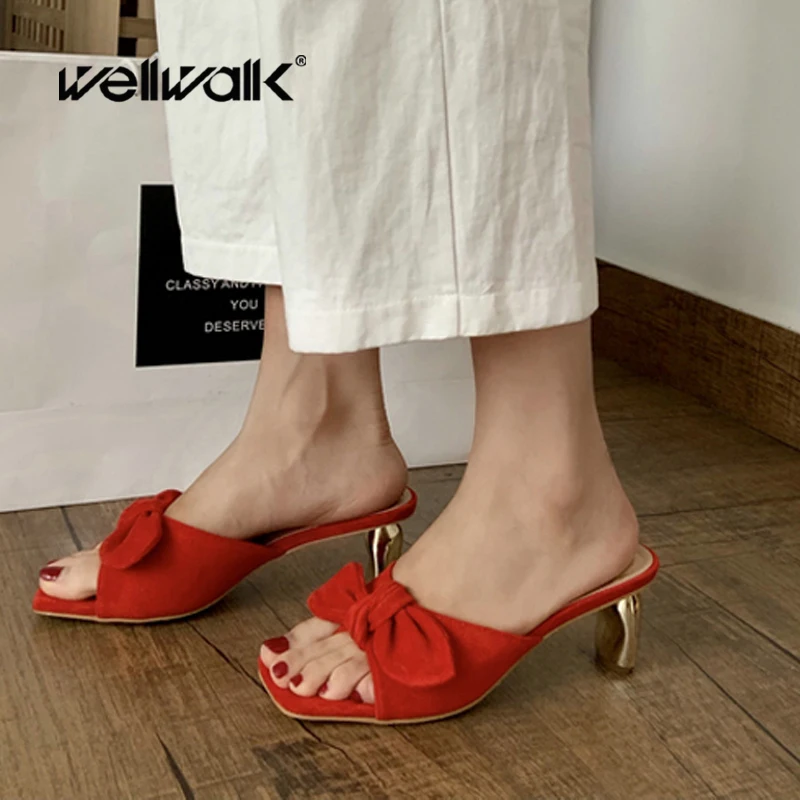 Wellwalk женские роскошные шлепанцы, Женская Классическая обувь, замшевые туфли на квадратном каблуке с квадратным носком и бантом, женская летняя Свадебная обувь
Wellwalk женские роскошные шлепанцы, Женская Классическая обувь, замшевые туфли на квадратном каблуке с квадратным носком и бантом, женская летняя Свадебная обувь