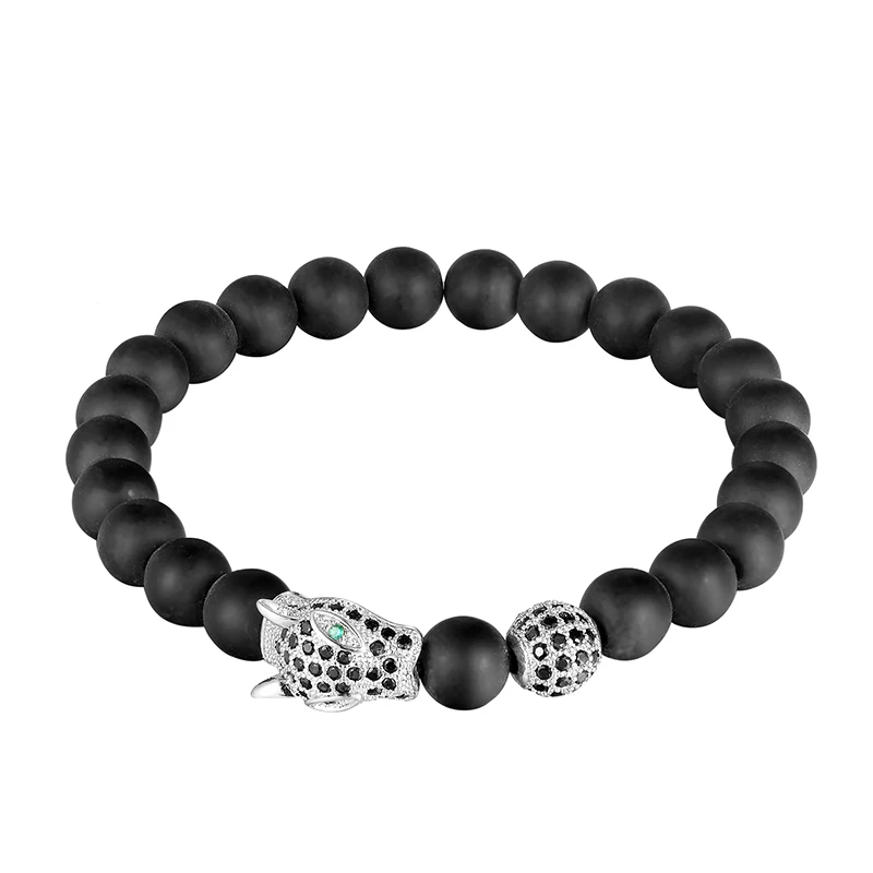 LIVVY High quality new design of the leopard head trend volcanic stone men's bracelet CZ 8 mm pad stone bracelet beads jewelry
LIVVY High quality new design of the leopard head trend volcanic stone men's bracelet CZ 8 mm pad stone bracelet beads jewelry