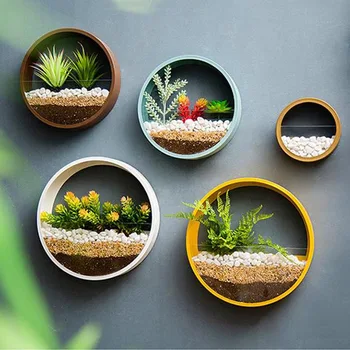 Modern Wall Vase Iron Art Round Hanging Vases Artificial Flower Plant Holder Shelf Planter / Home Decoration Crafts Bonsai 2019
Modern Wall Vase Iron Art Round Hanging Vases Artificial Flower Plant Holder Shelf Planter / Home Decoration Crafts Bonsai 2019
